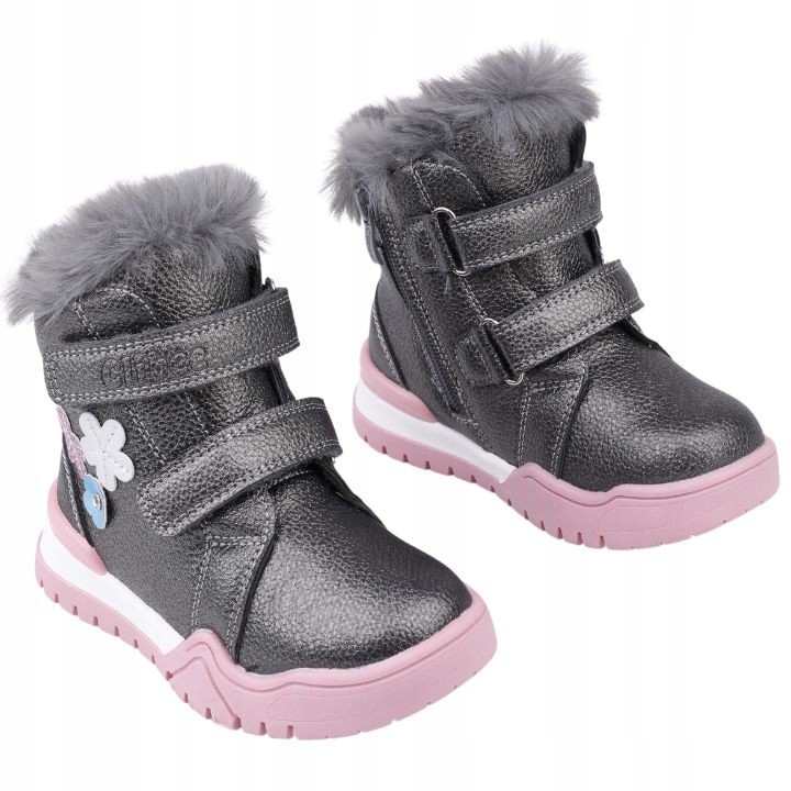 Traperki śniegowce dziewczęce ocieplane botki