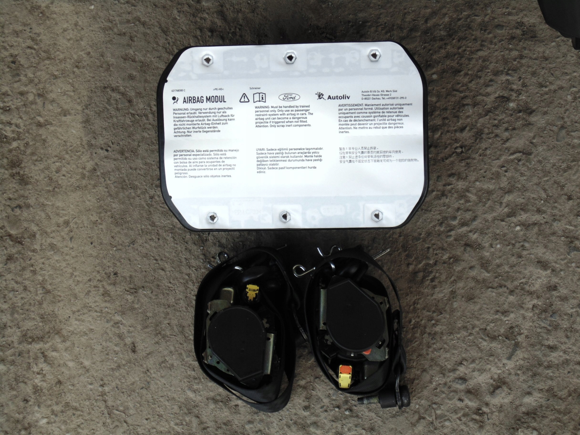 dashboard console airbag FOCUS MK3 LIFT 2015R. ANGLIK
