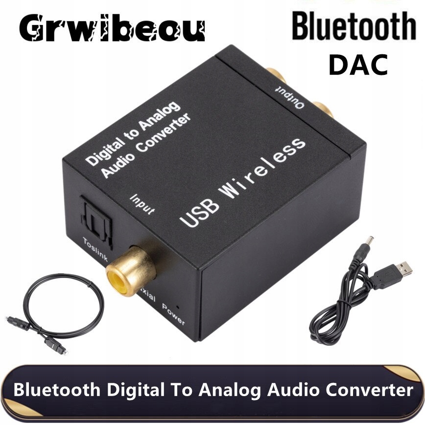 analogowy konwerter Audio z światłowodem Bluetooth Model a