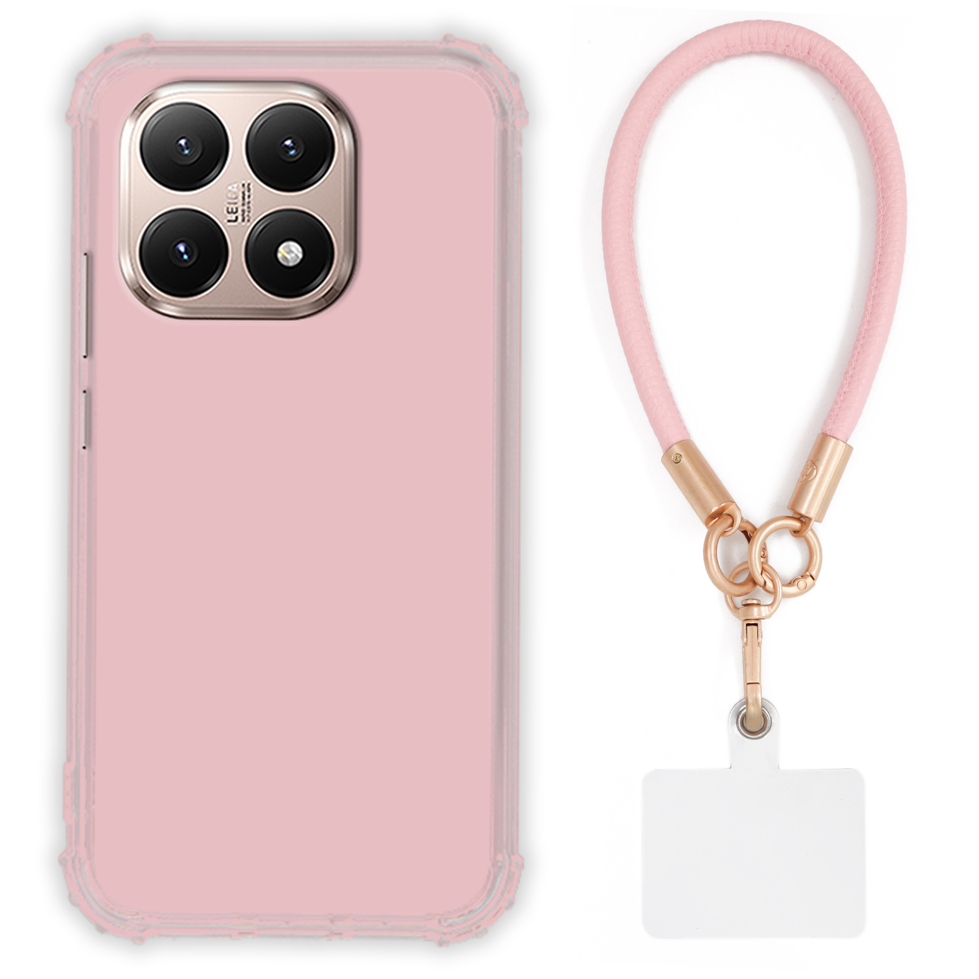 Pouzdro Pro Xiaomi 15T 5G Case Antishock Pinky Růžové vodítko Sada Odolné