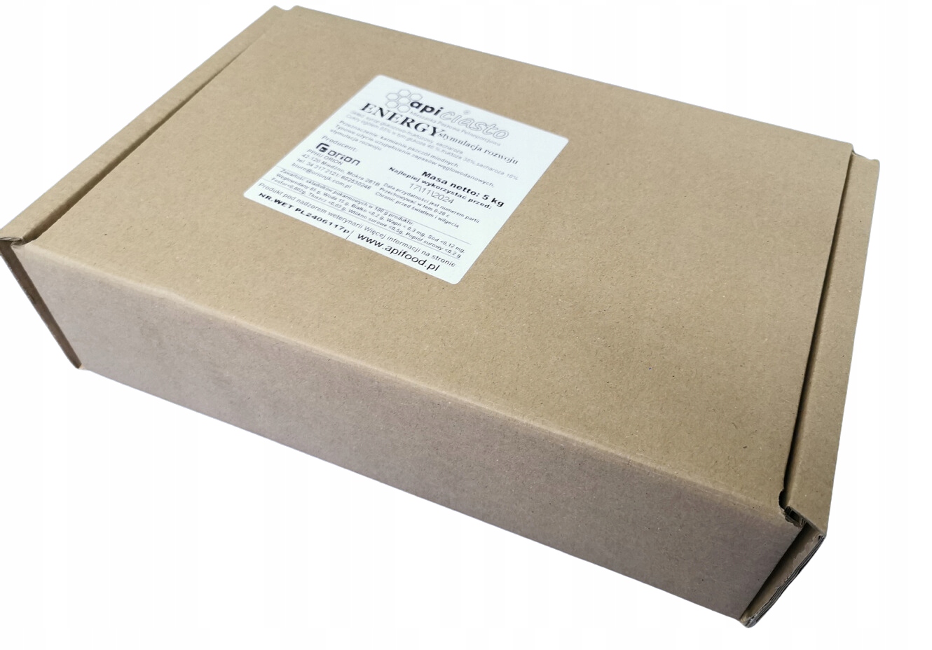 

Ciasto pszczele Apiciasto Energy 5kg Blok Orion