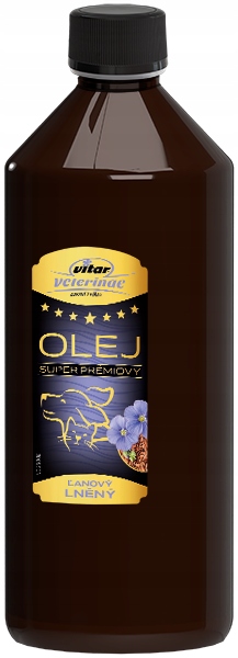 Levně Vitar Veterinae Lněný olej 1000 ml