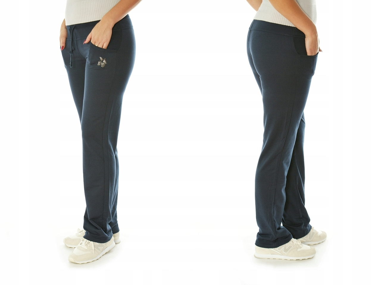 

Spodnie Dresowe Damskie Dresy Fitness Wygodne MIX