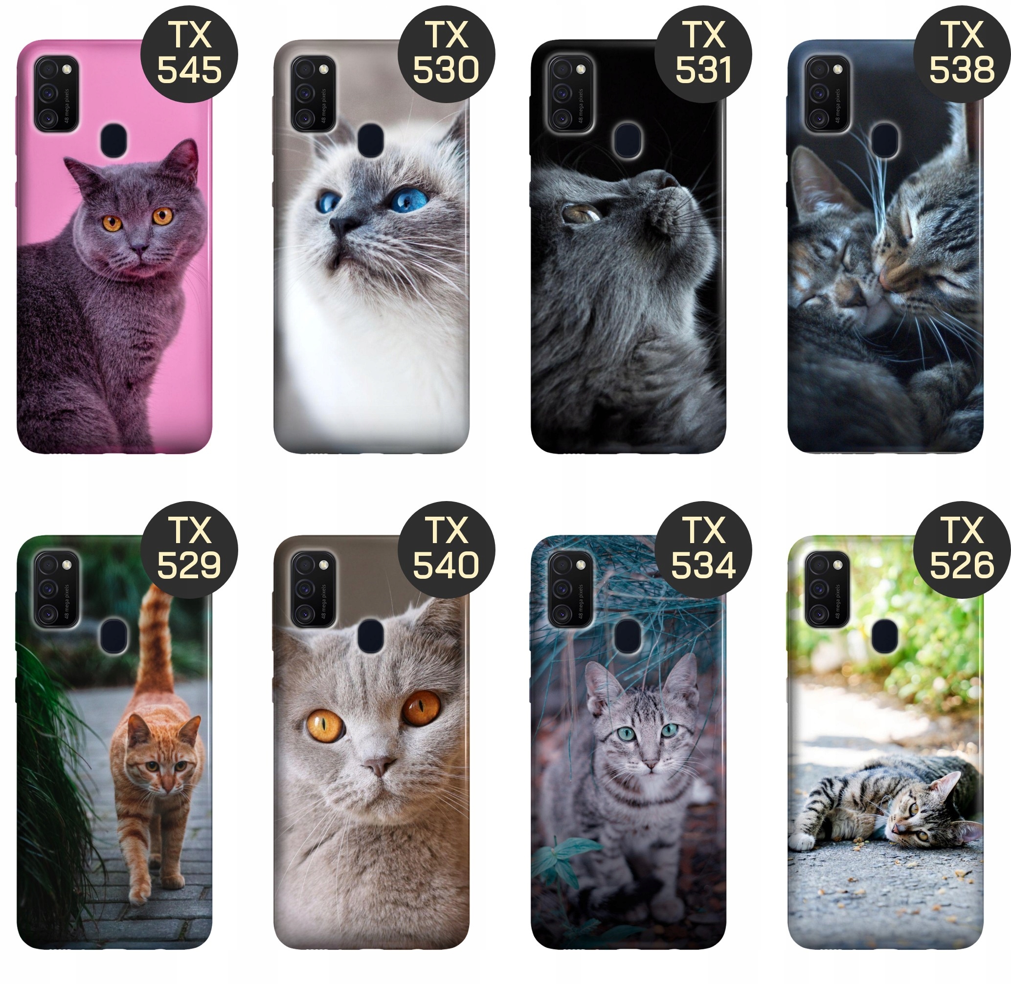 ETUI DO SAMSUNG GALAXY M21 WZORY KOTY KOTKI KOCIAKI OBUDOWA POKROWIEC CASE Stan opakowania oryginalne