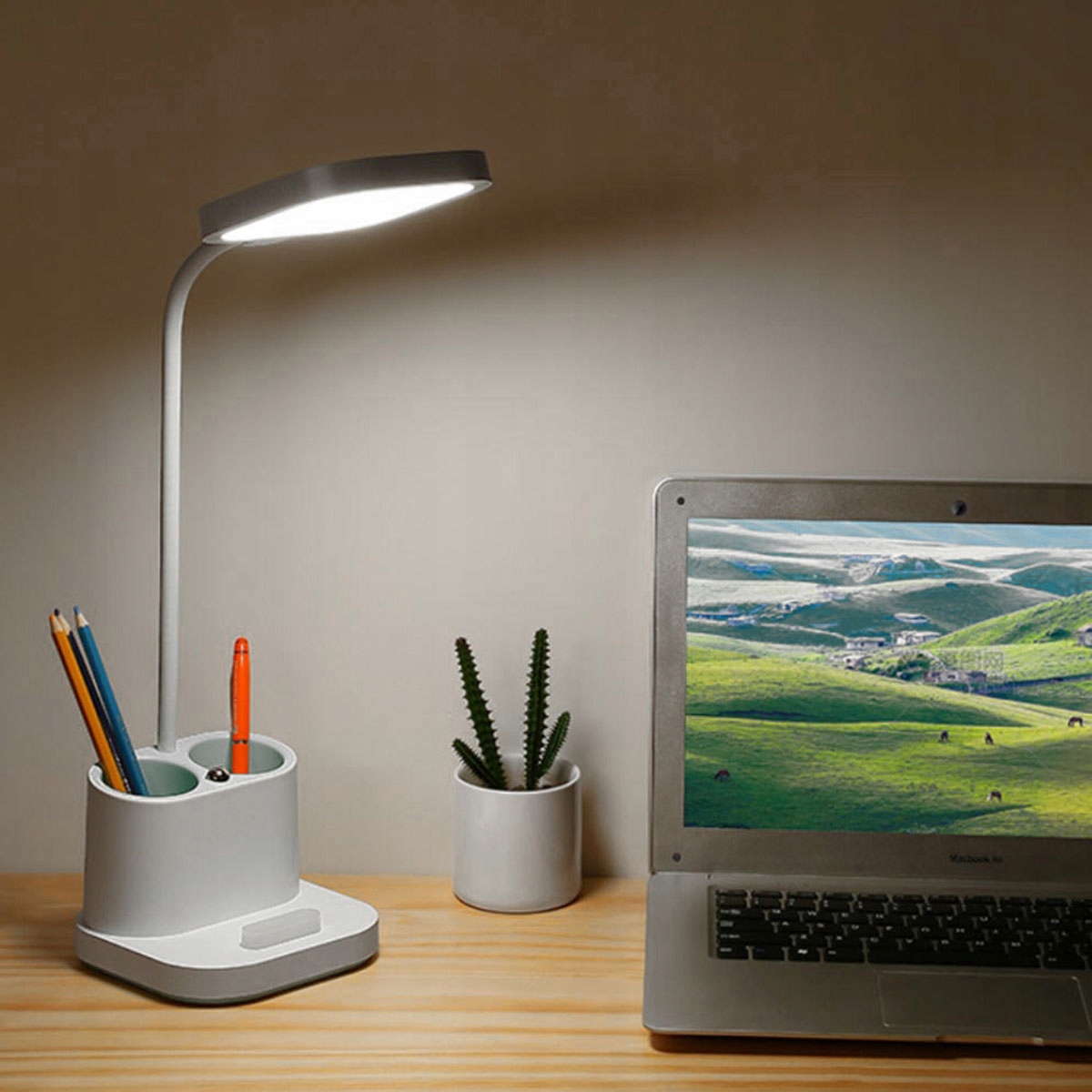 

Lampka Szkolna Na Biurko 2w1 Led 5W Rg Organizer