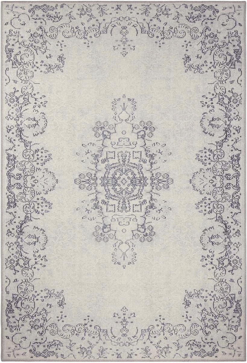 Orientálny koberec do obývačky, sivý, 200 x 290 cm