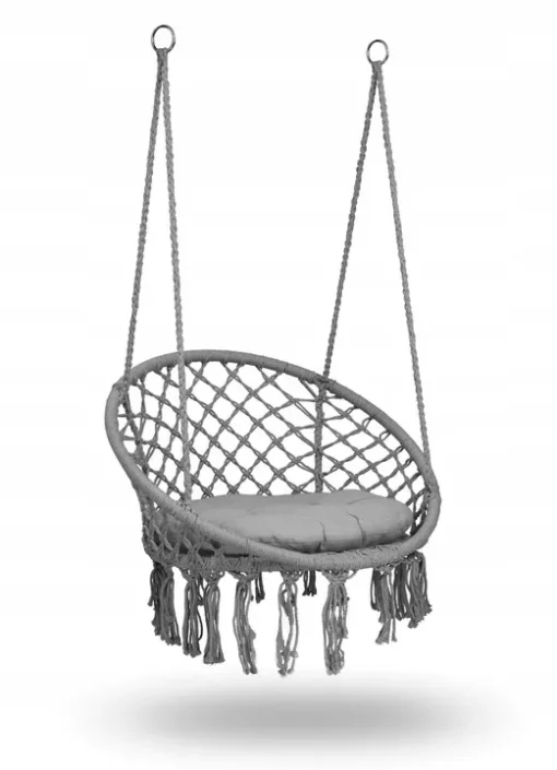 houpací hnízdo 80 cm Boho šedá polštář