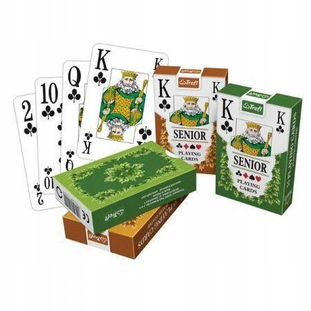 Senior 55 l TREFL Towarzyska KARCIANKA Ciekawa WCIĄGAJĄCA Rozgrywka MEGA Wydawca Trefl