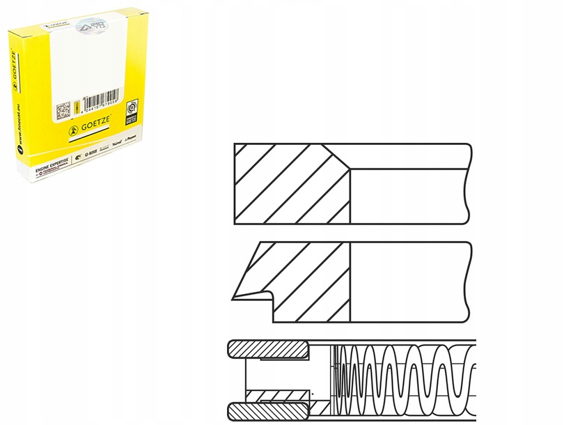 PIERSCIENIE TLOKOWE KPL MAZ 6 HATCHBACK 2.5 MZR 08 2007-03 2013MAZ 3