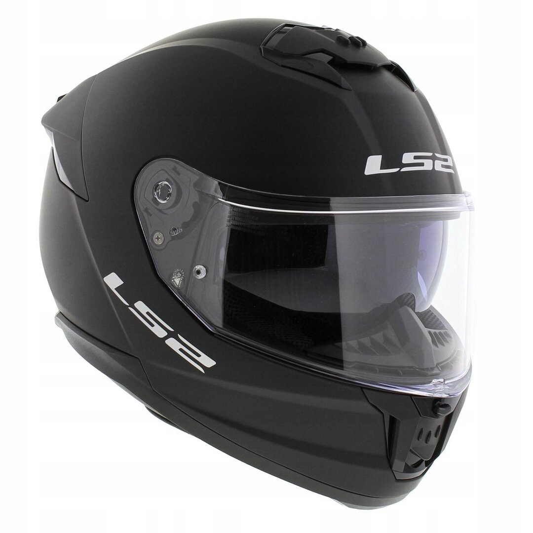 LS2 KASK MOTOCYKLOWY INTEGRALNY FF808 STREAM II SOLID BLK MAT L +KOMINIARKA Stan opakowania oryginalne