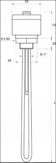 Grzałka do bojlera 3000 W 5/4" VOLUX Kod producenta RT 300.5/4
