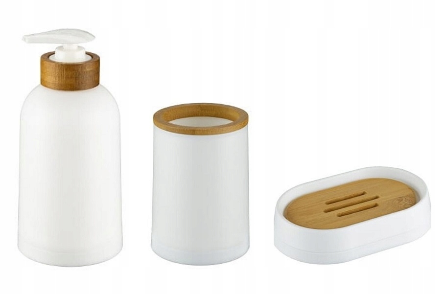 

Zestaw komplet łazienkowy 3 el. Espino biały mat