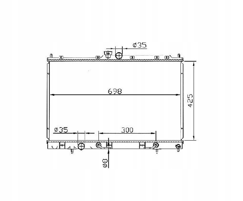 CHŁODNICA MITSUBISHI OUTLANDER 02- MR993927