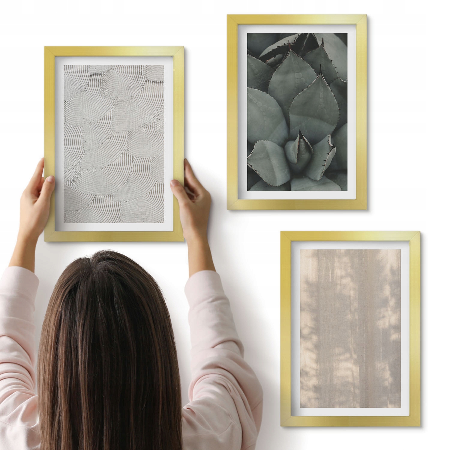 Sada dekorativních obrazů Premium 3x 20x30 cm Letní textury tropů