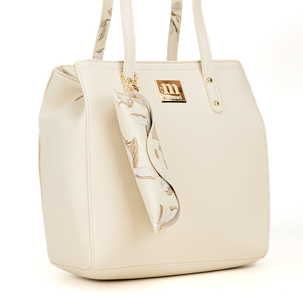 Monnari Piękna wiosenna torebka damska |Shopper Etui Kwiaty