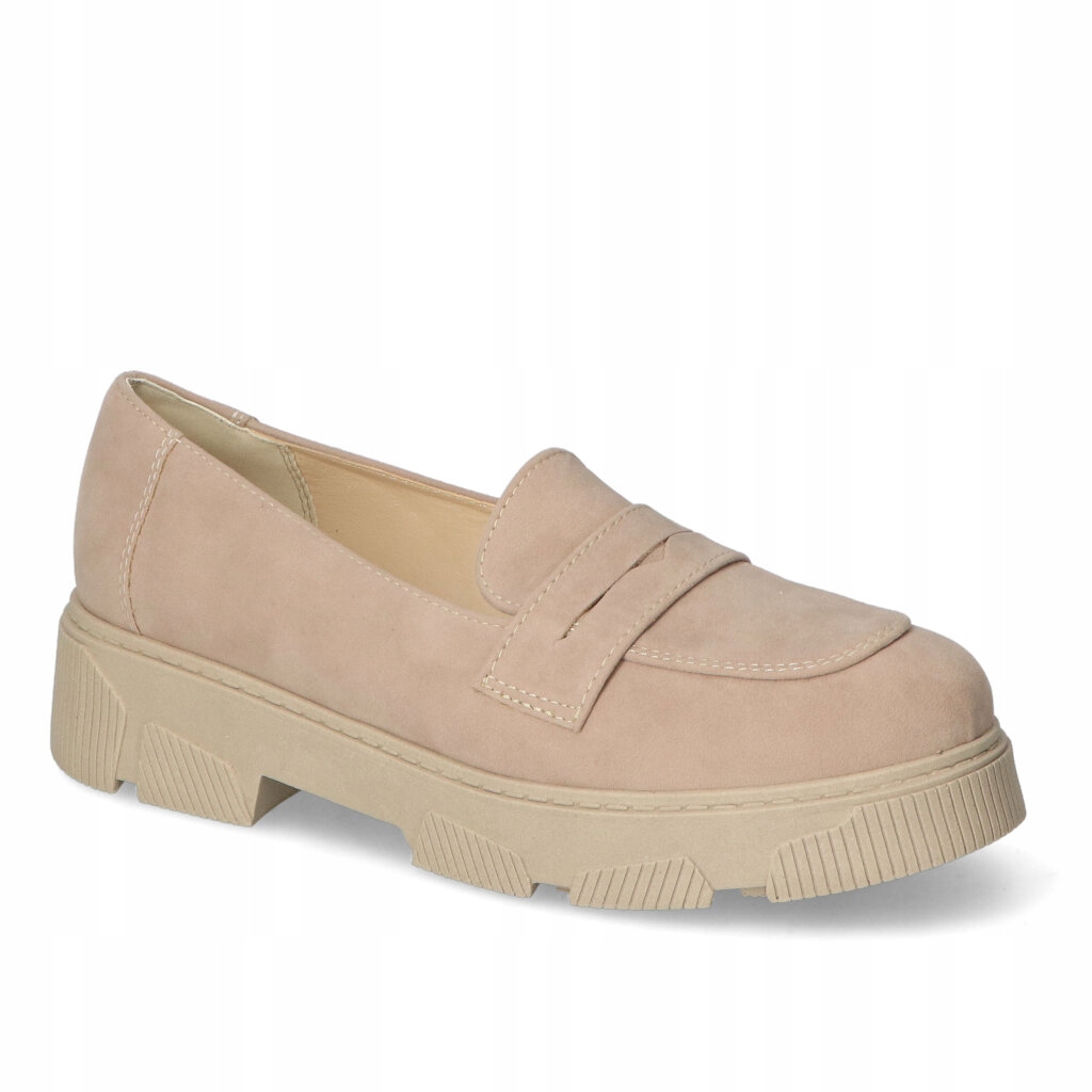 Mokasíny Kamex-but Maren Béžová Semiš 41