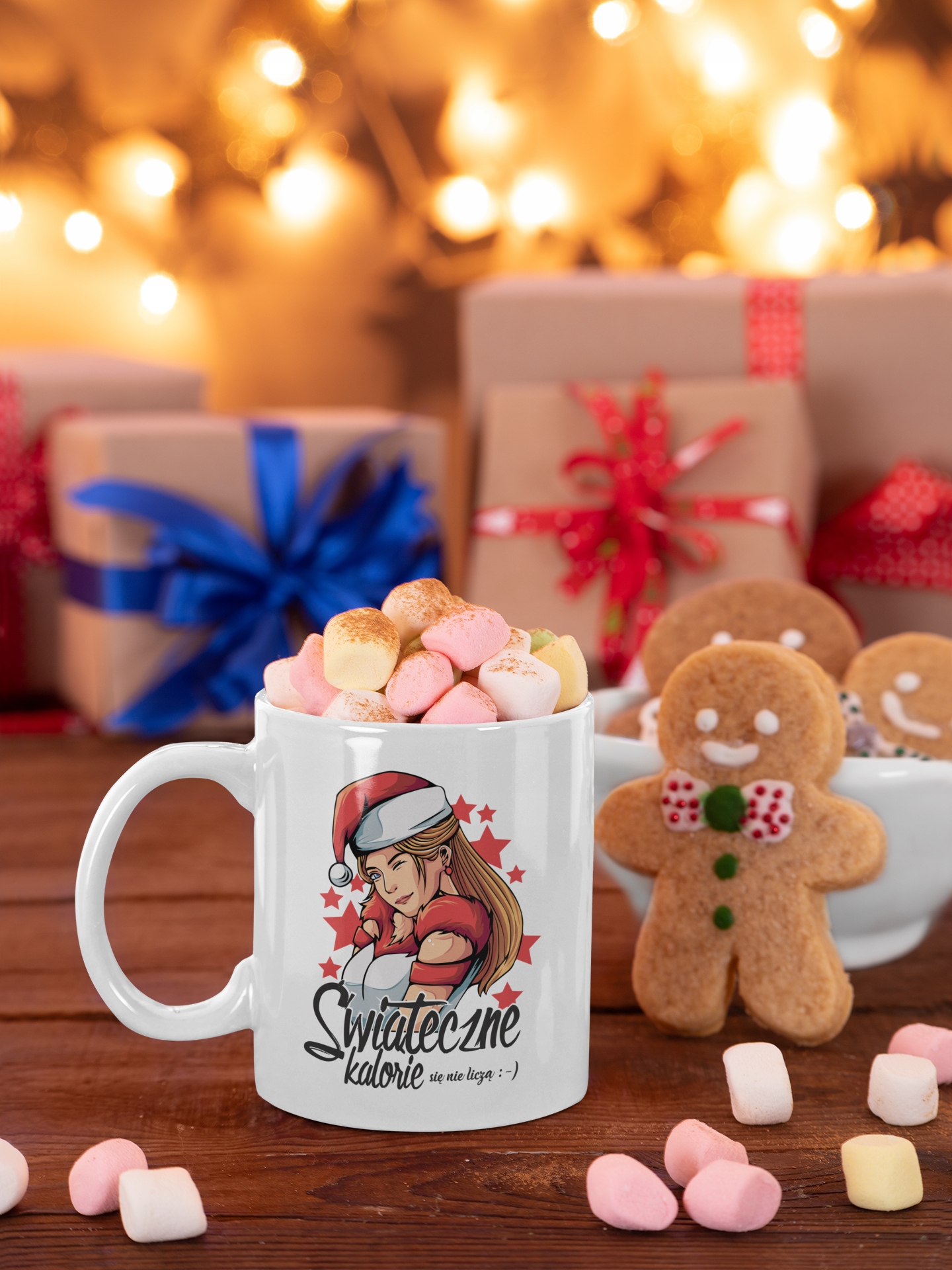 Kubek Świąteczny ŚWIĄTECZNE KALORIE - DAMSKI Kod producenta ŚWIĄTECZNE KALORIE - DAMSKI