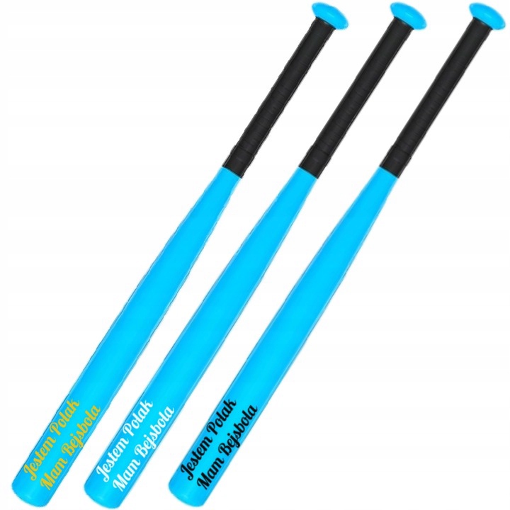 Kij Baseballowy Bejsbolowy Metalowy Niebieski - Jestem Polak Mam Bejsbola