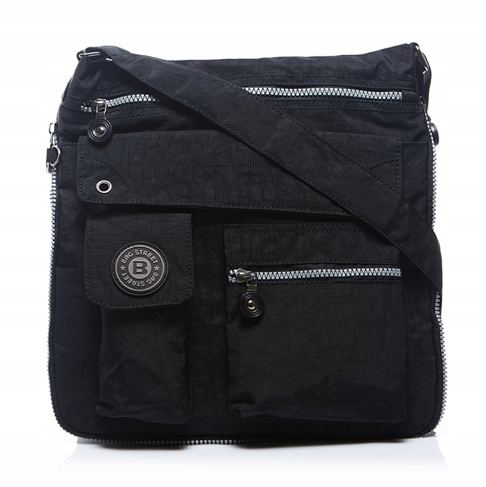 Lehká dámská látková kabelka černá Bag Street