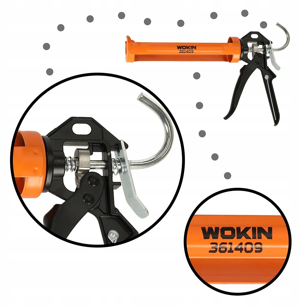 PISTOLET WYCISKACZ DO SILIKONU AKRYLU KLE JU KARTUSZY MAS OBROTOWY KORPUS 3 Kod producenta 3039