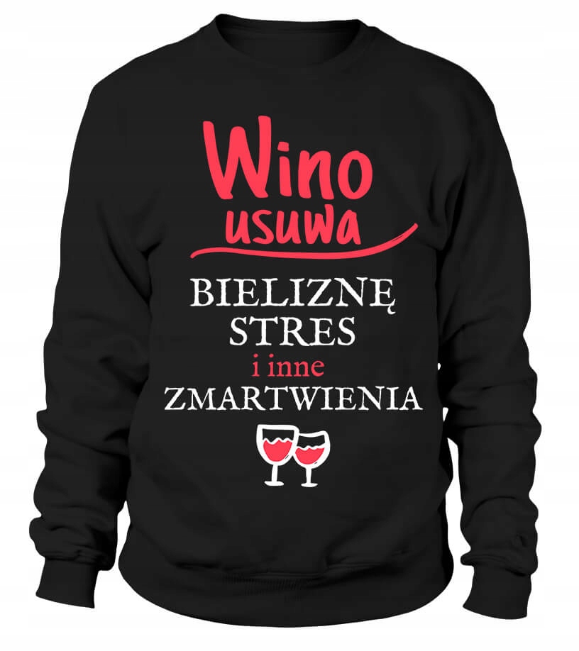 Dámská Mikina s vínem, velikost 2XL, černá, Dárek pro přítelkyni