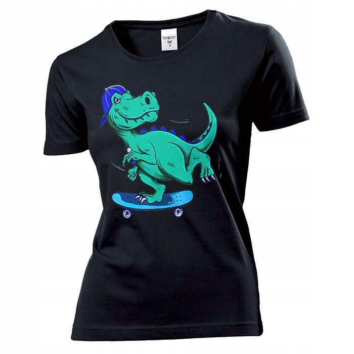 

Koszulka damska Dinozaur Na Deskorolce M