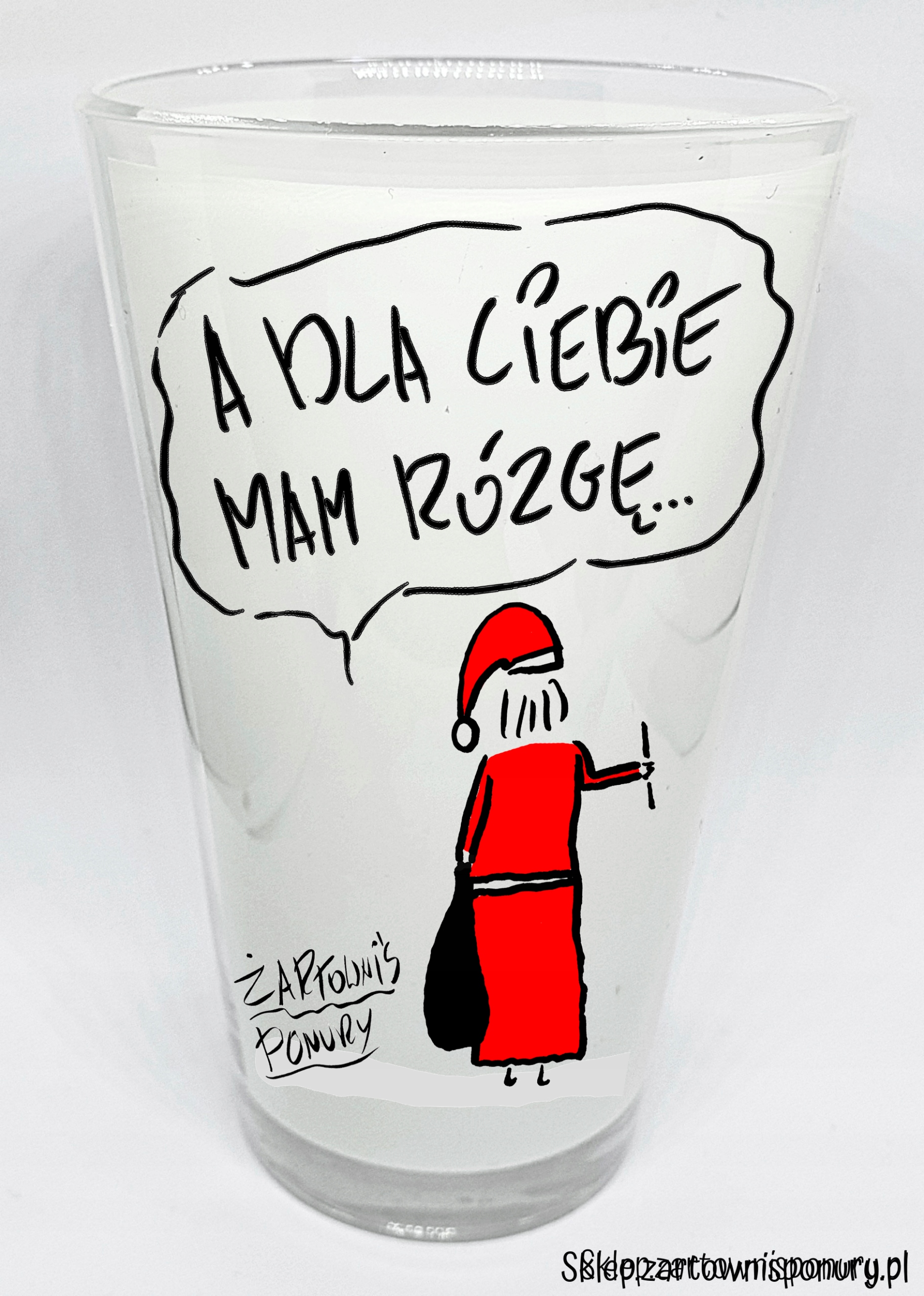 

Szklanka "Rózga'' Mężczyzna święta humor
