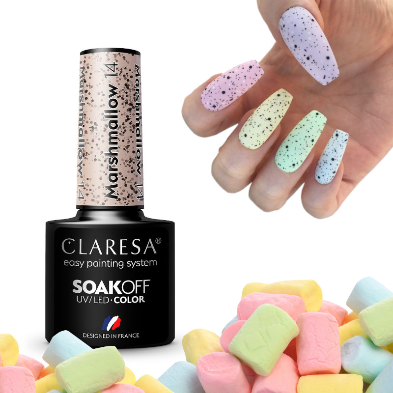 

Claresa Lakier Hybrydowy Marshmallow 14 Pastelowe