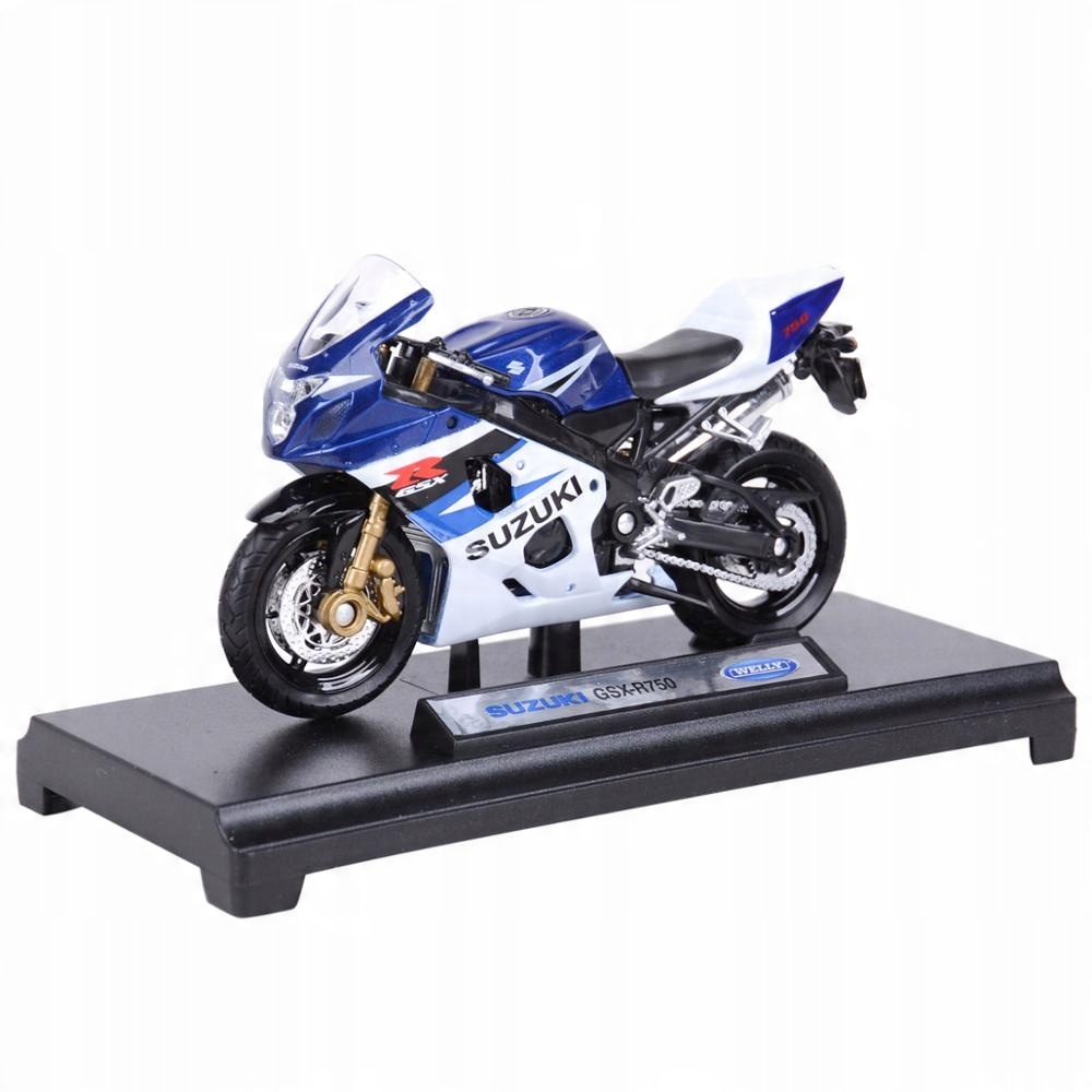 

Suzuki Gsx-r 750 motocykl model skala 1:18 Welly