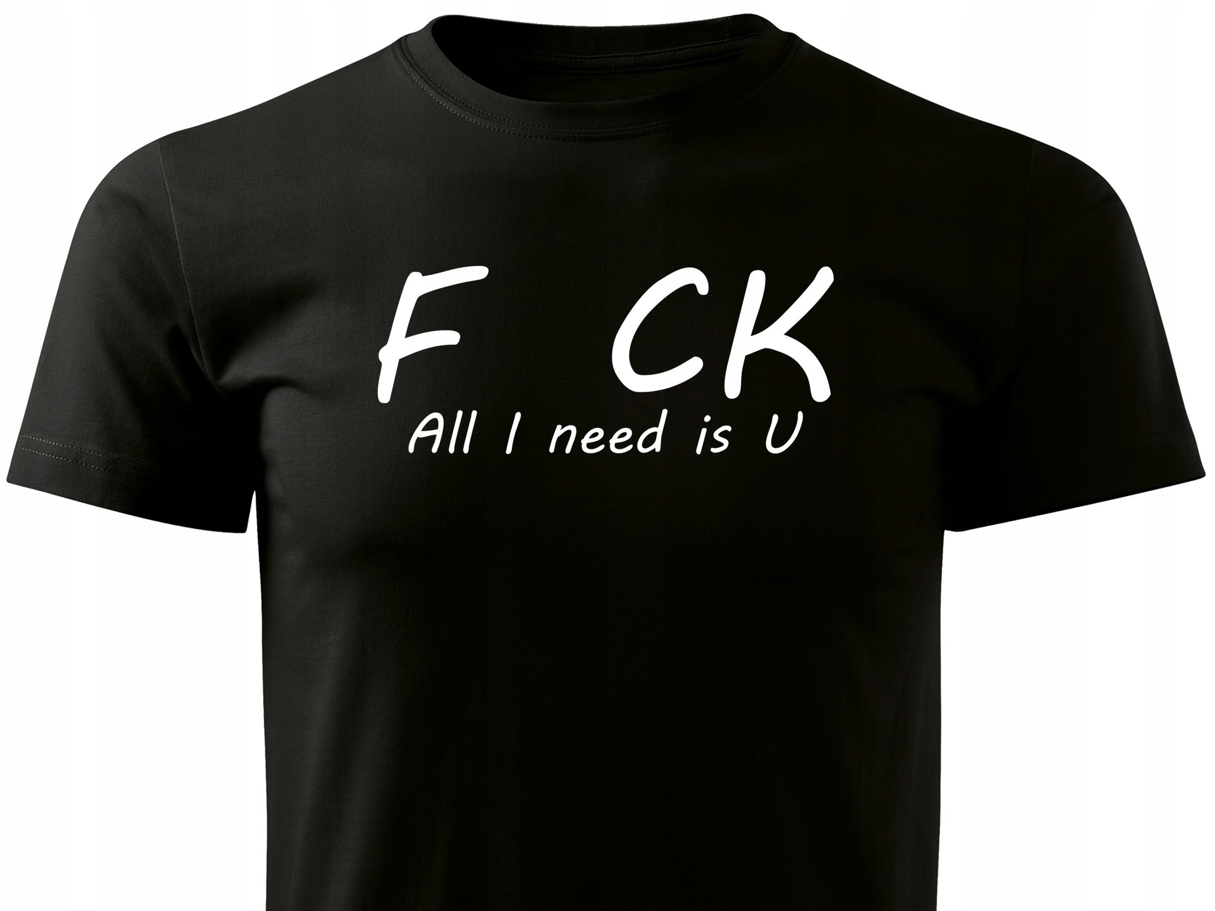 

Bawełniana koszulka T-shirt ze śmiesznym nadrukiem