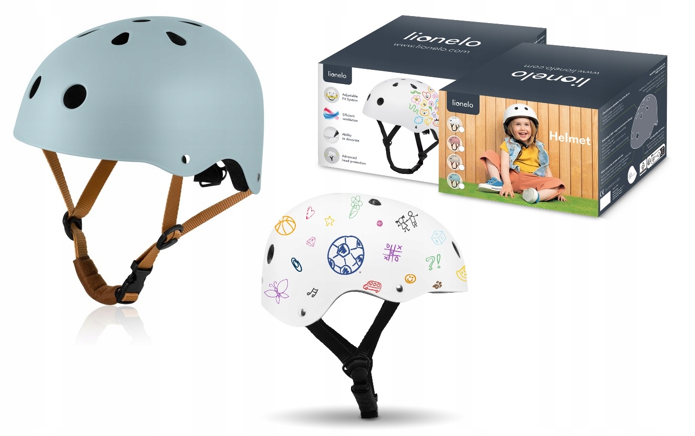 Kask Dziecięcy Na Rower Hulajnogę Lionelo Helmet Rozm. S 50-56cm od 2 lat