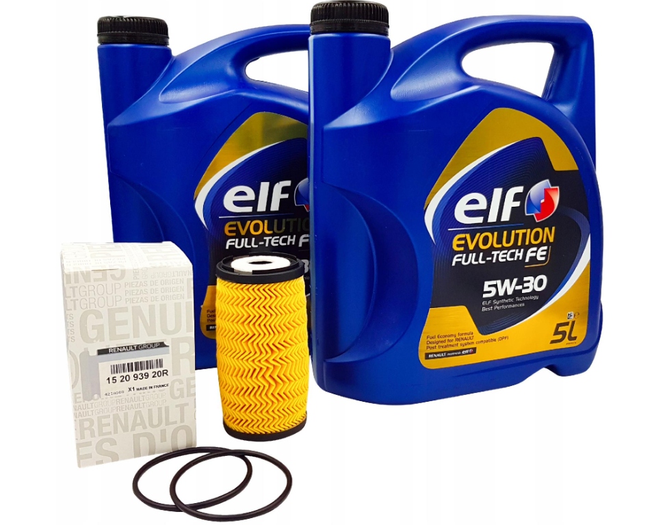 MASTER 2.3 DCI ELF OLEJ 5W30 10l FILTR OLEJU FAP DPF