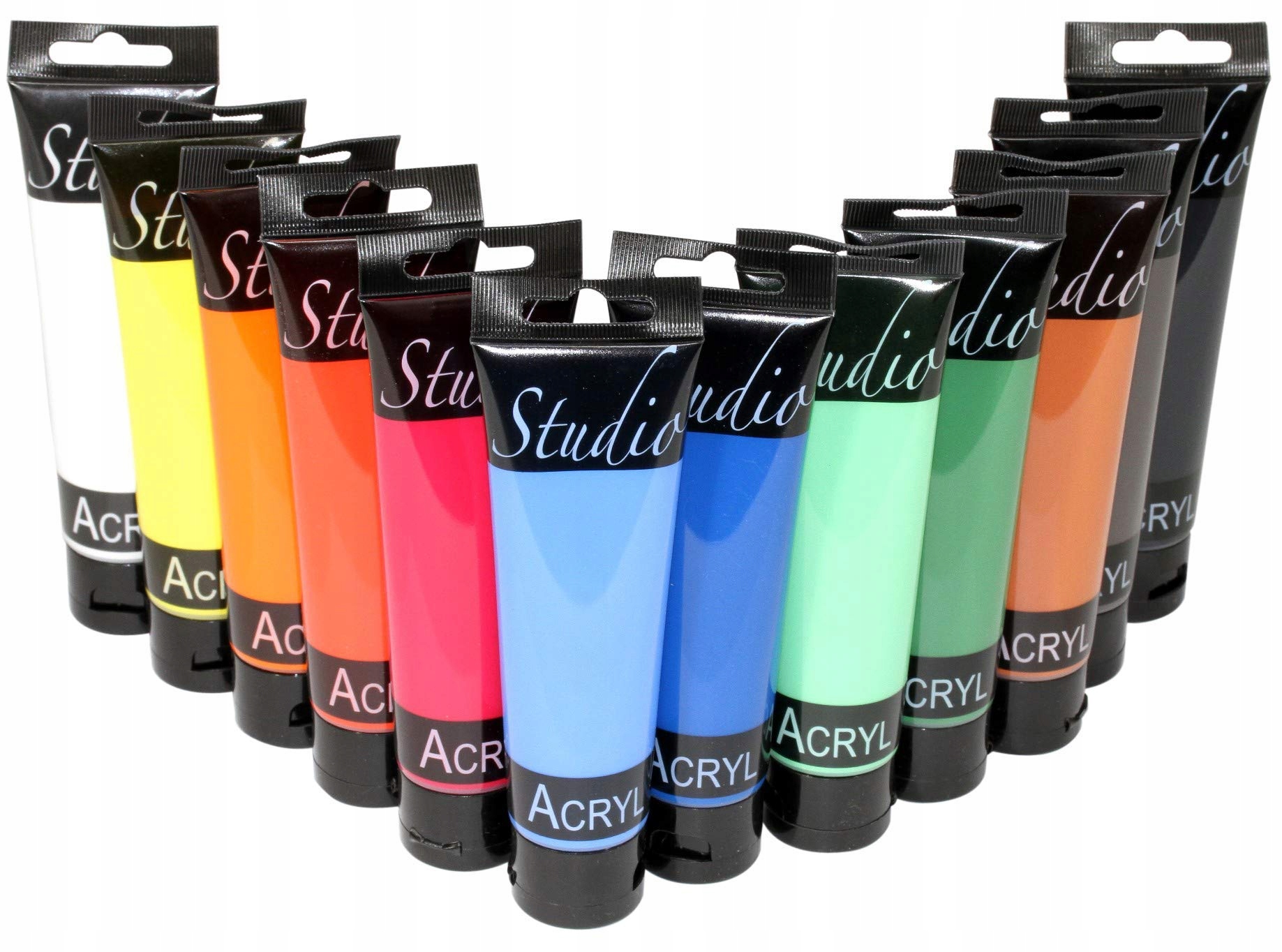 Sada akrylových barev Magi 12 x 100 ML Voděodolné Barevné