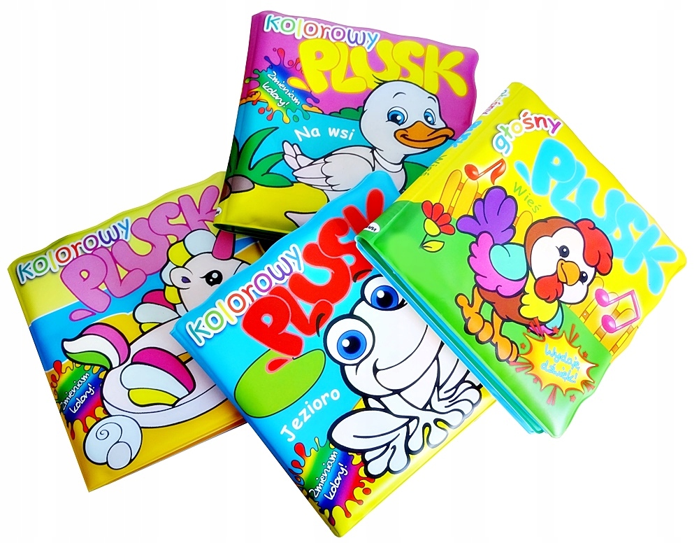 KSIĄŻECZKA DO KĄPIELI WIEŚ GŁOŚNY PLUSK Materiał plastik inny