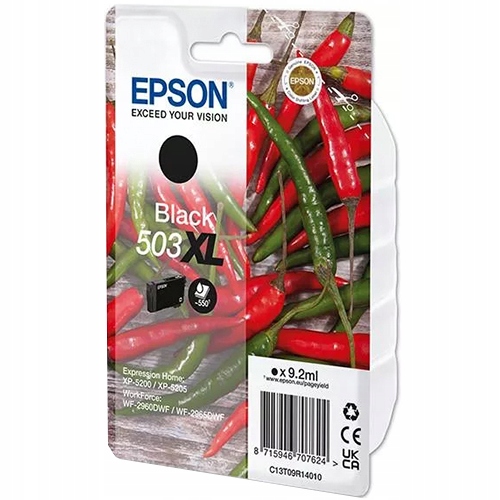 Inkoust Epson 503XL C13T09R14010 černý (black)