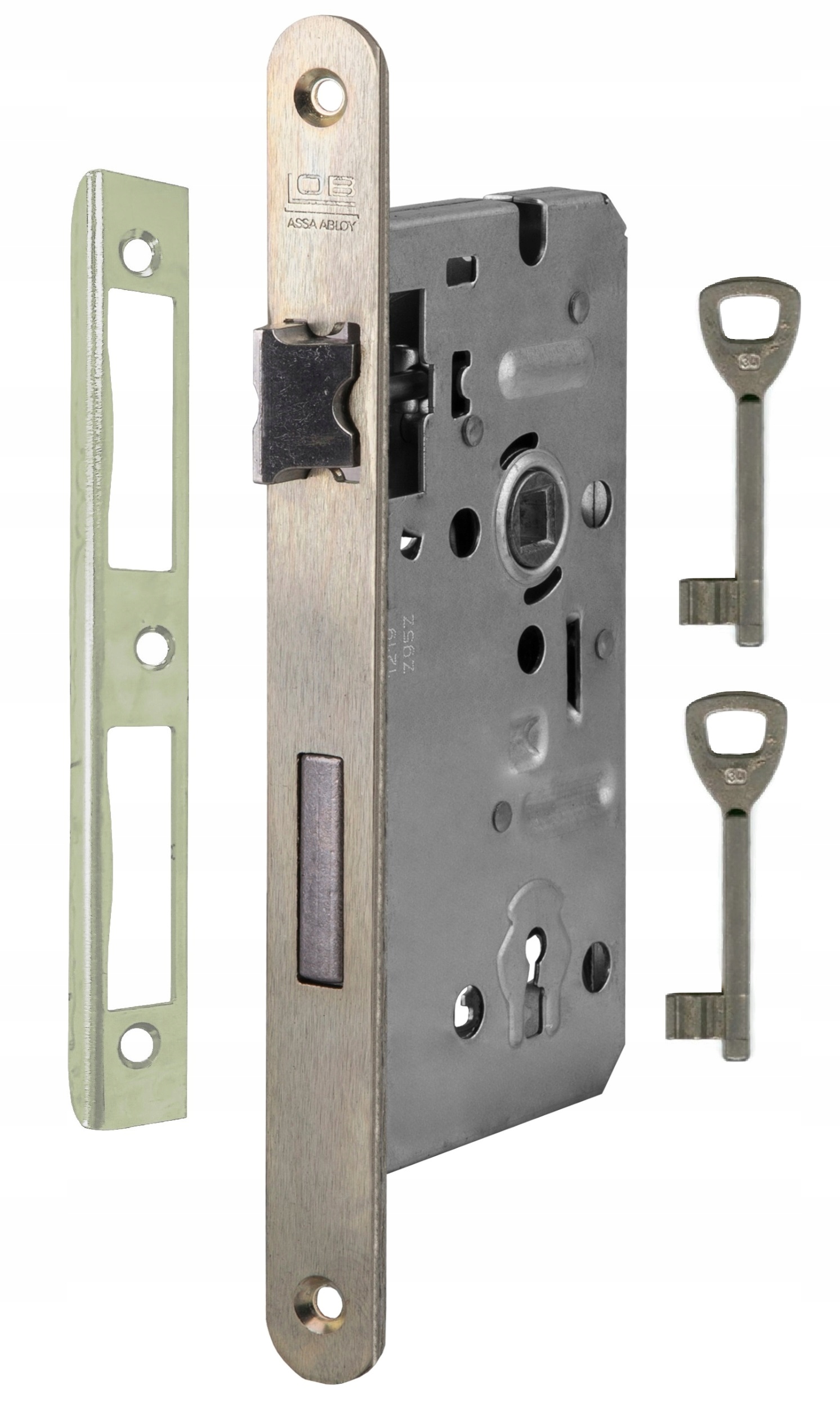 

zamek wpuszczany 72/50 na klucz Lob Z75Z