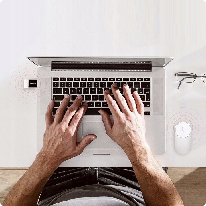 BASEUS MINI ADAPTER PRZEJŚCIÓWKA OTG Z USB-C TYPE-C DO USB 2.4A KONWERTER Marka Baseus