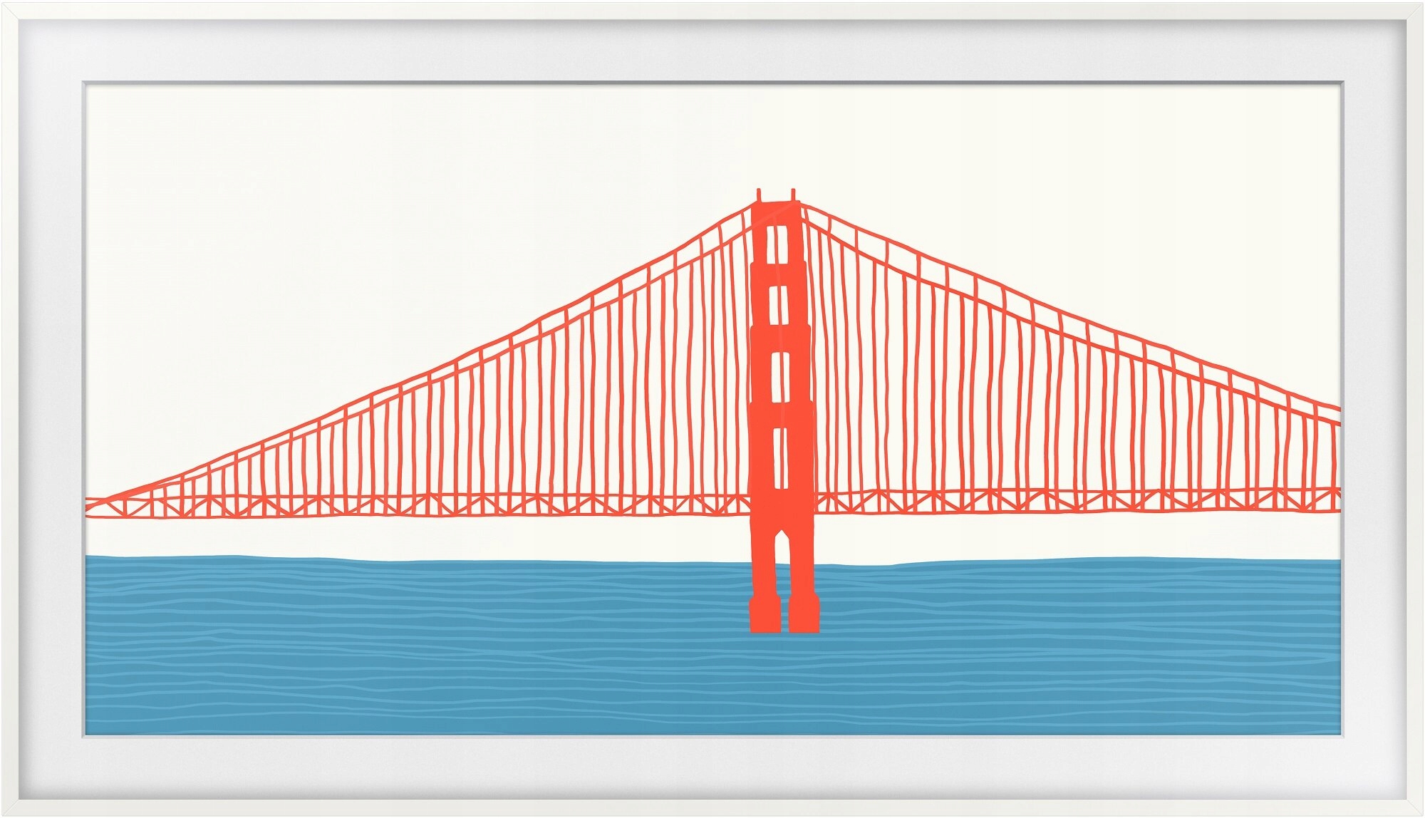 Ramka SAMSUNG The Frame 65 cali Nowoczesna biel Model VG-SCFA65WTBXC