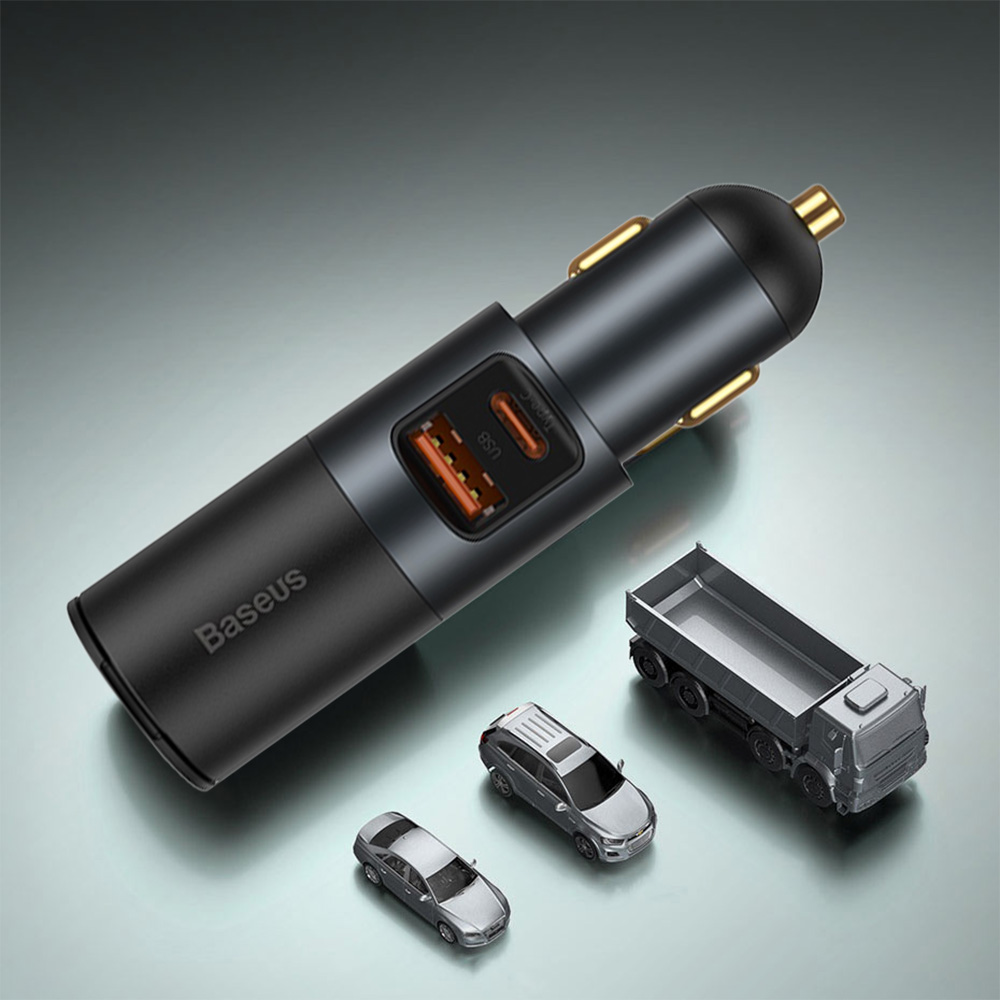 BASEUS ŁADOWARKA SAMOCHODOWA ROZGAŁĘŹNIK QC PD POWER DELIVERY 120W 12/24V Zgodność ze standardem Quick Charge 3.0