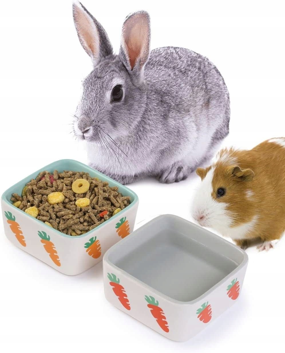 Misky pro křečka a prasátka Gryzonia Sada 2ks Těžké Krmivo Voda