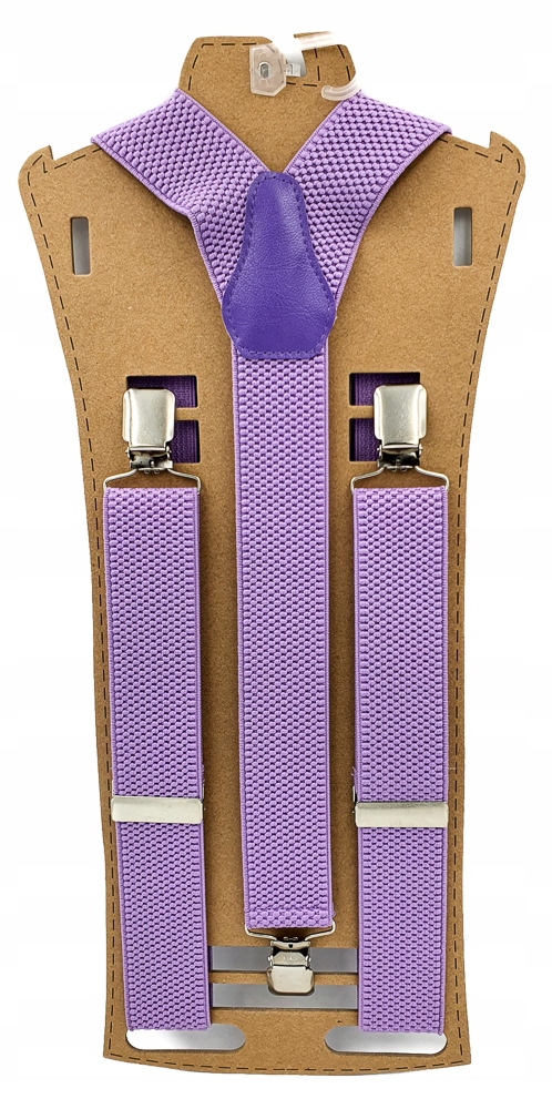 Fioletowa wrzosowa jednokolorowe szelki męskie Kod producenta Fioletowe wrzosowe