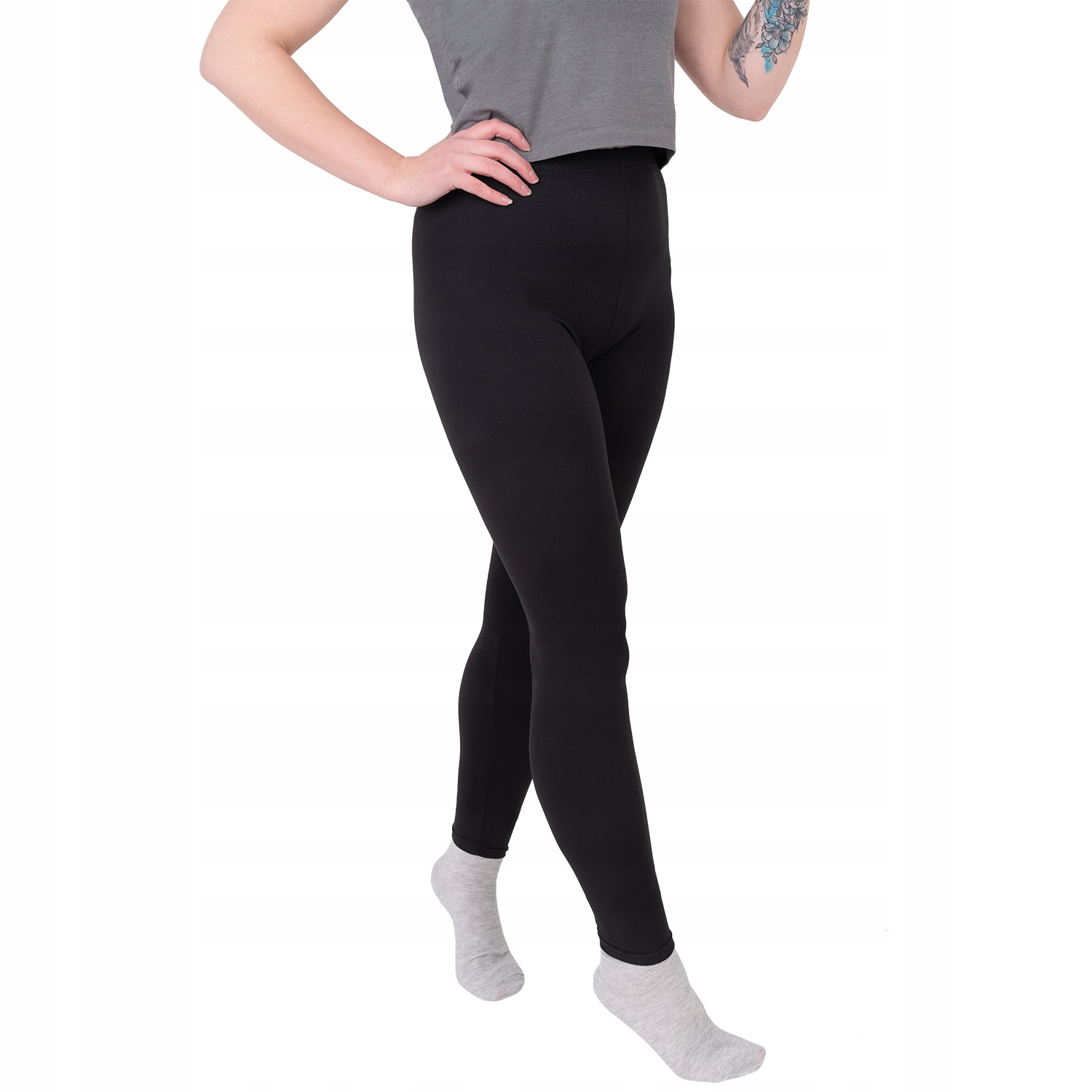 

Legginsy Czarne Bambusowe Leginsy Jakość 3XL/4XL