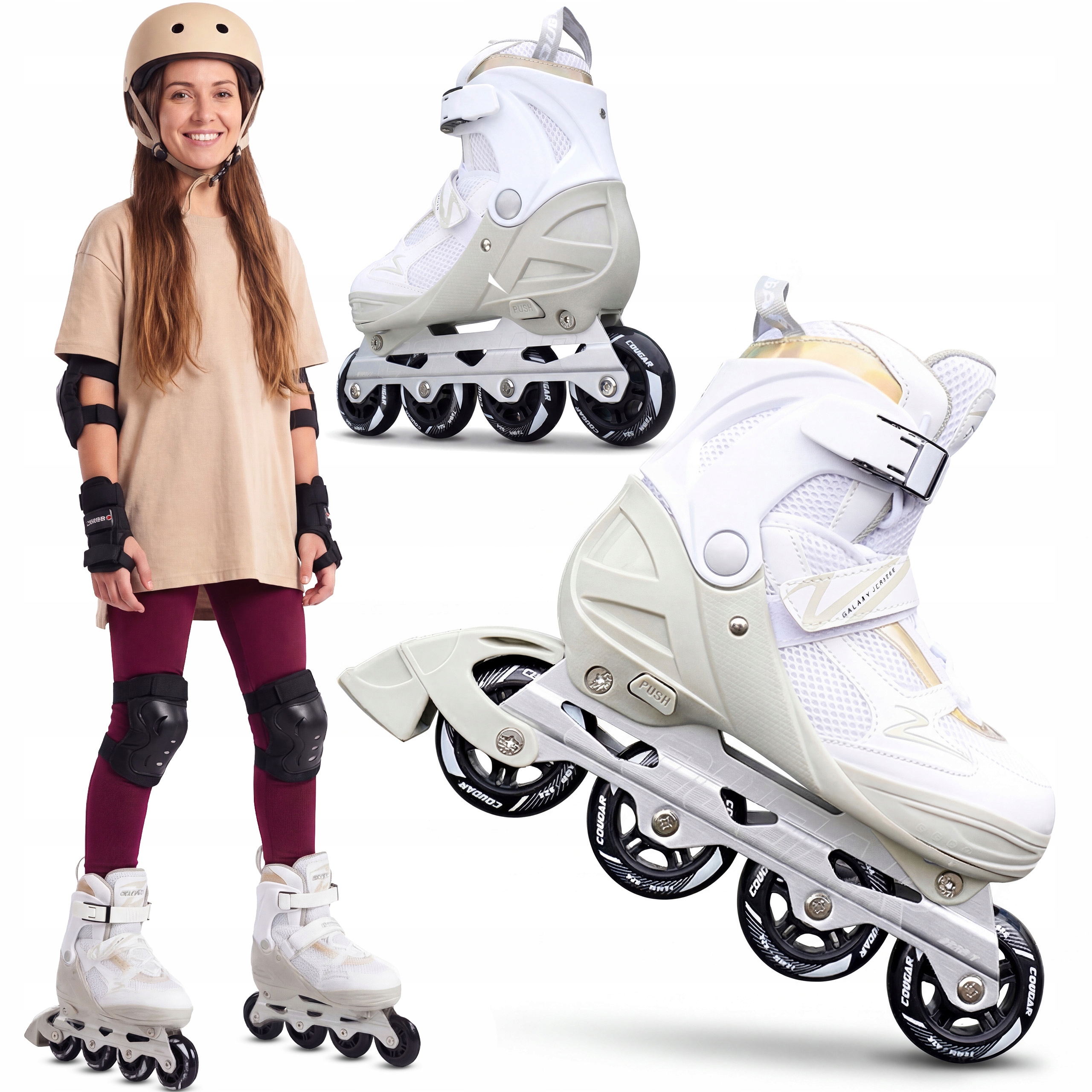 Dámská nastavitelná Kolečkové Brusle Xride 38-41 pro děti a dívky Xride