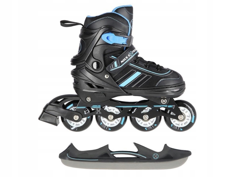 Łyżworolki Nils Extreme NH18191 2w1 (rozmiar 34-38)