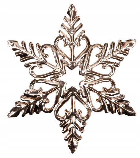 

Zawieszka śnieżynka metalowa glamour 1szt