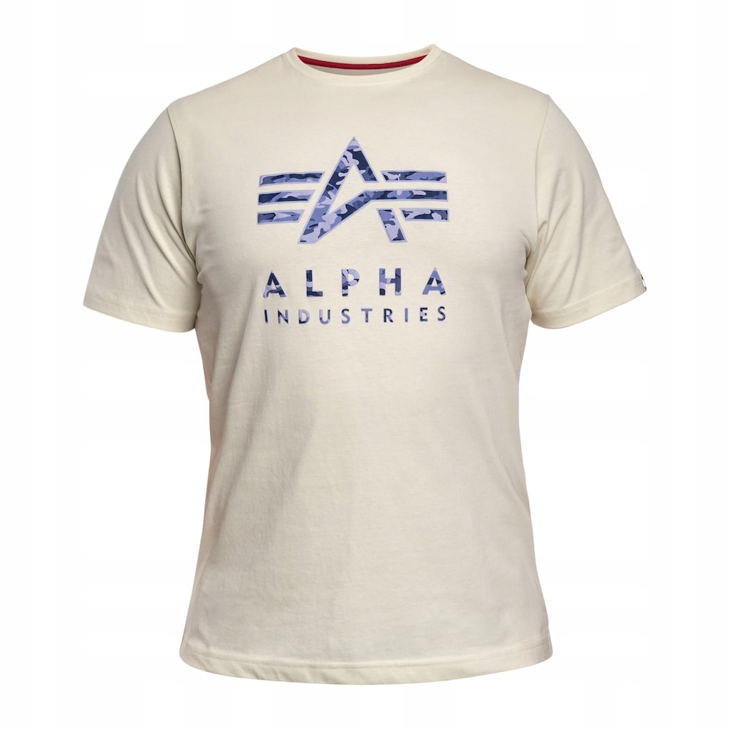 Tričko Tričko Alpha Industries Camo Puff Print Vintage Worn Blue S