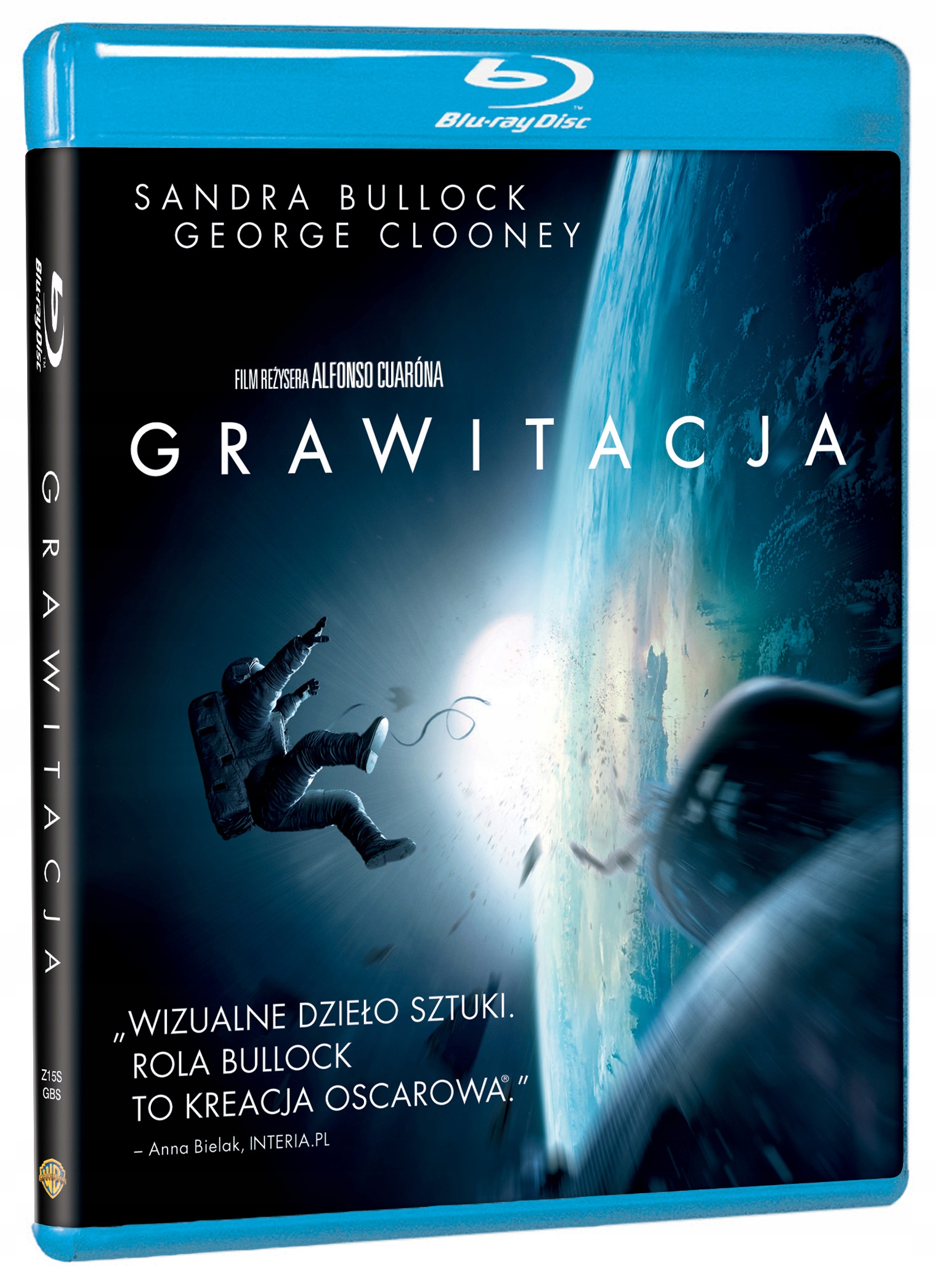 Film Grawitacja płyta Blu-ray z licencją do wypożyczania, dystrybucja PL