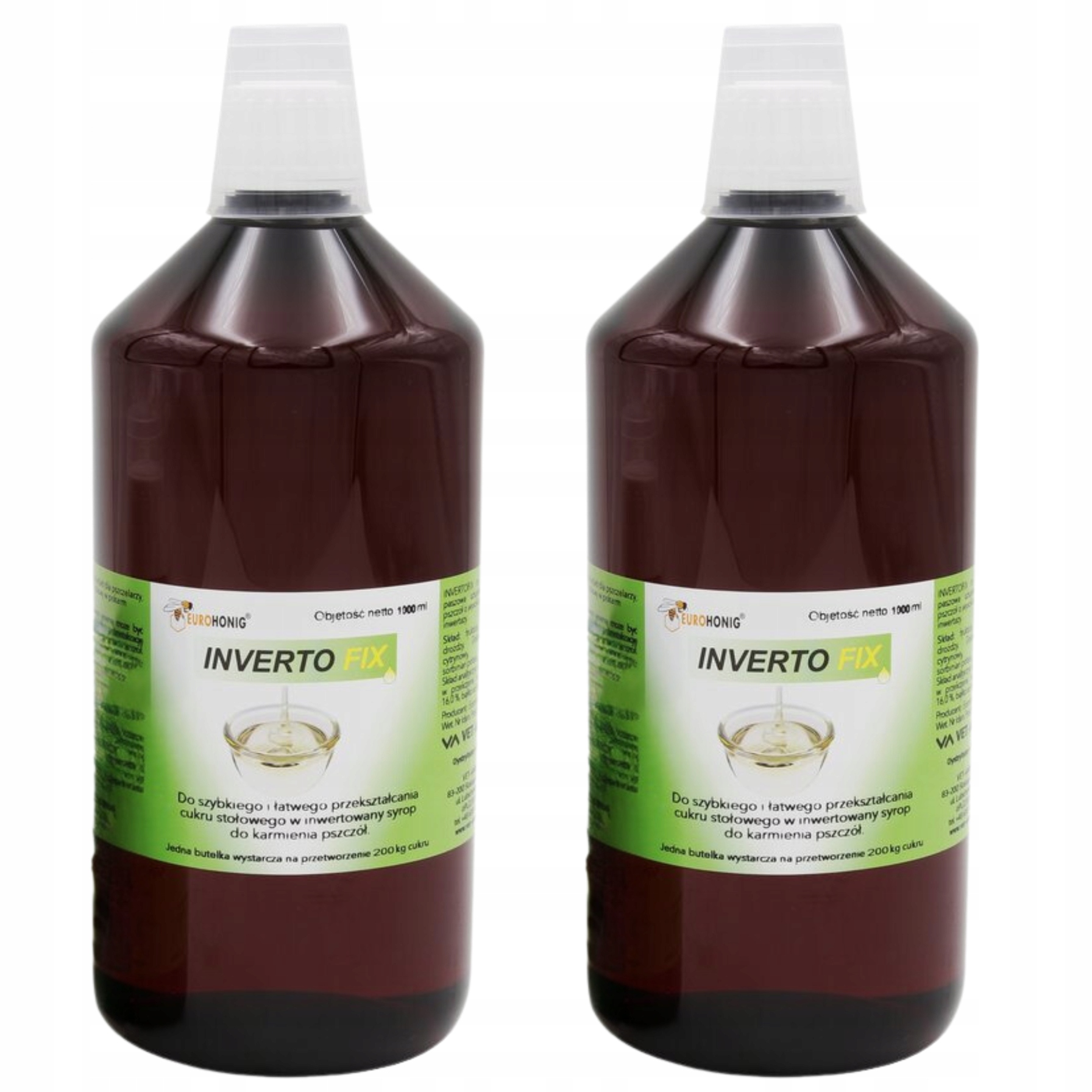 Invertofix 2 x 1L na výrobu invertného sirupu s enzýmami Na 400 kg Cukru