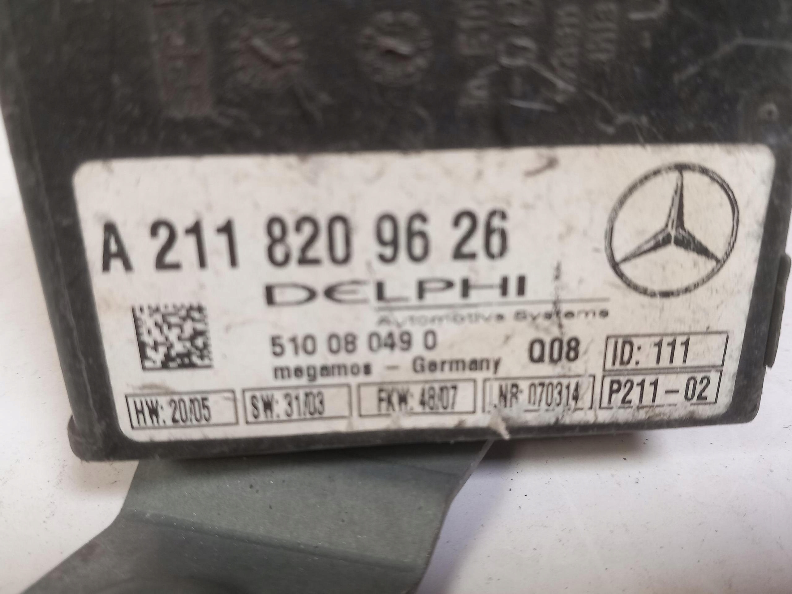 control unit module ALARMU MERCEDES CLS W219 A2118209626 02-09