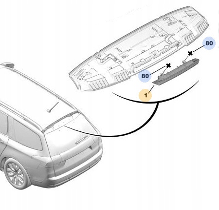 OE CITROEN C4 I C5 III KOMBI TRZECIE SWIATLO STOP Light Source Traditional halogen